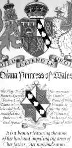 Coat of Arms of Diana, Princess of Wales, 2007